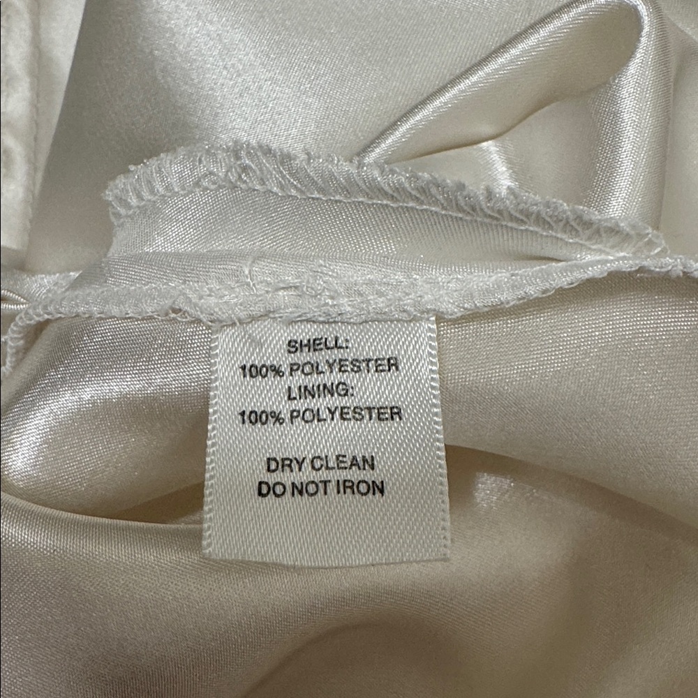 White House Black Market Strapless Cream Dress - Picture 8 of 8